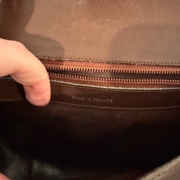 Authenticated Celine Brown Leather Vintage Crecy Crossbody Bag - Picture 11 of 16